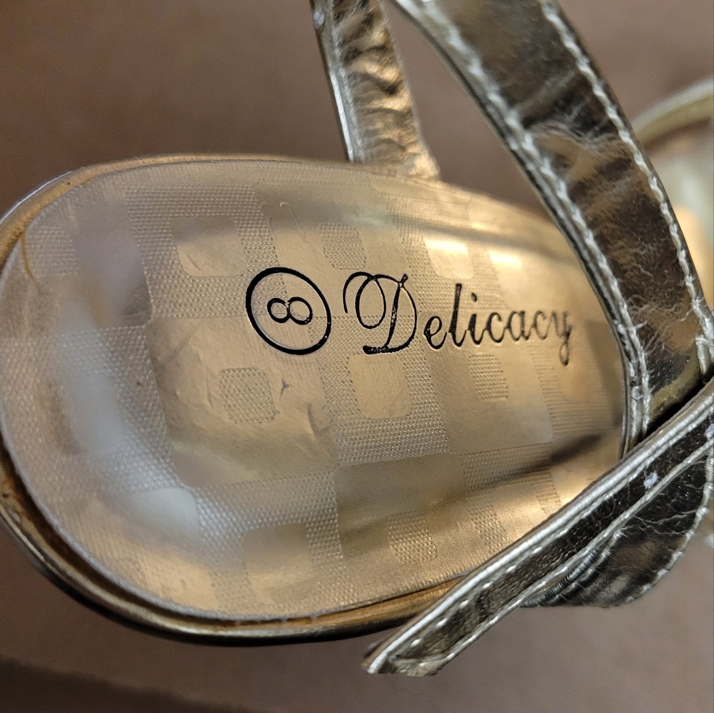 Gold Rhinestone Heels - Picture 6 of 11
